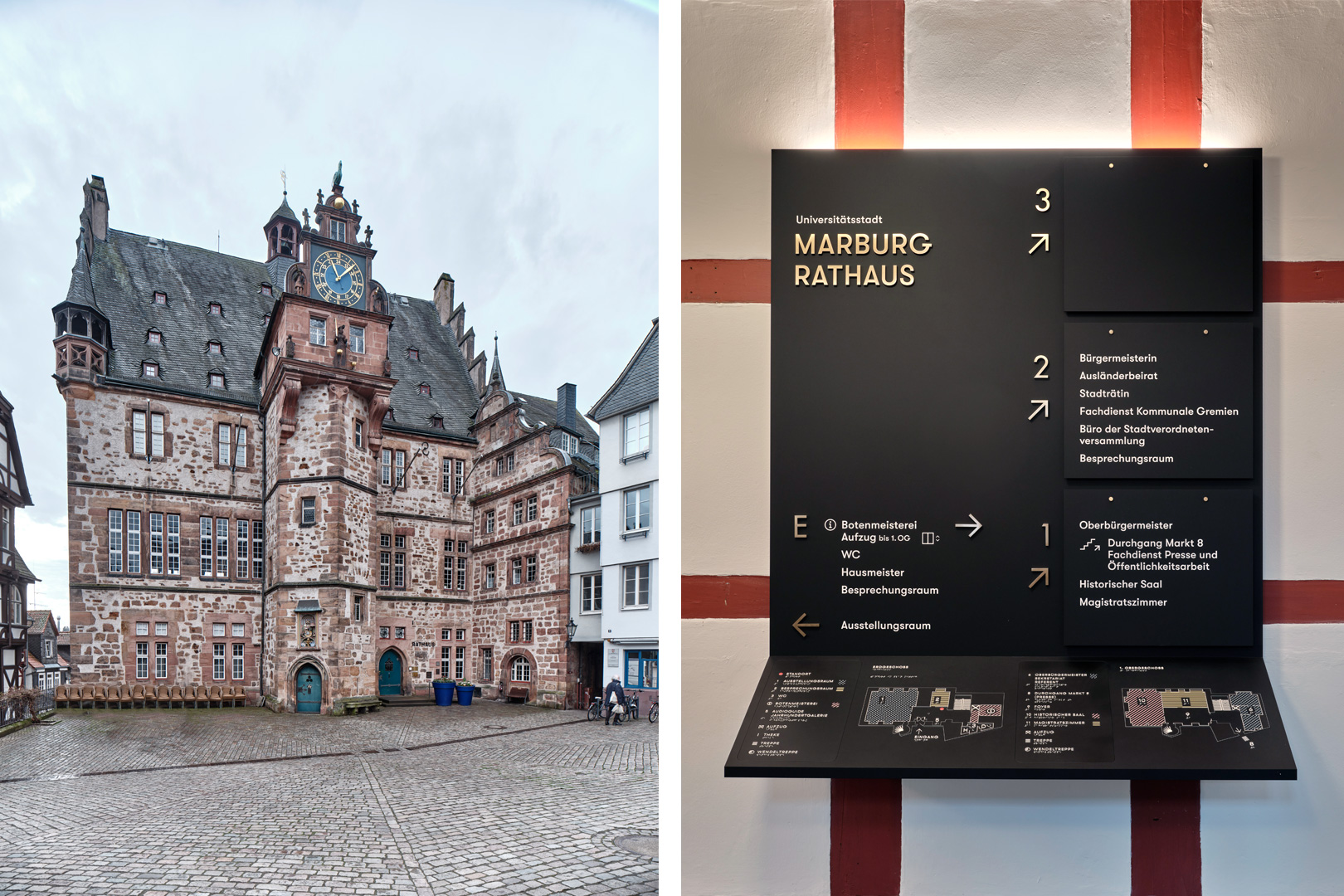 Marburg Rathaus und Jahrhundertgalerie