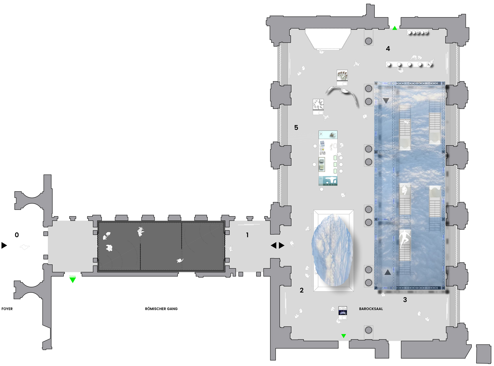 'Grundriss der Ausstellung